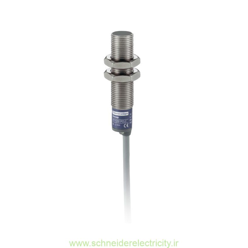 Capacitive-sensor-XT1-cylindrical-M12-stainless-steel-Sn-2mm-cable-2m