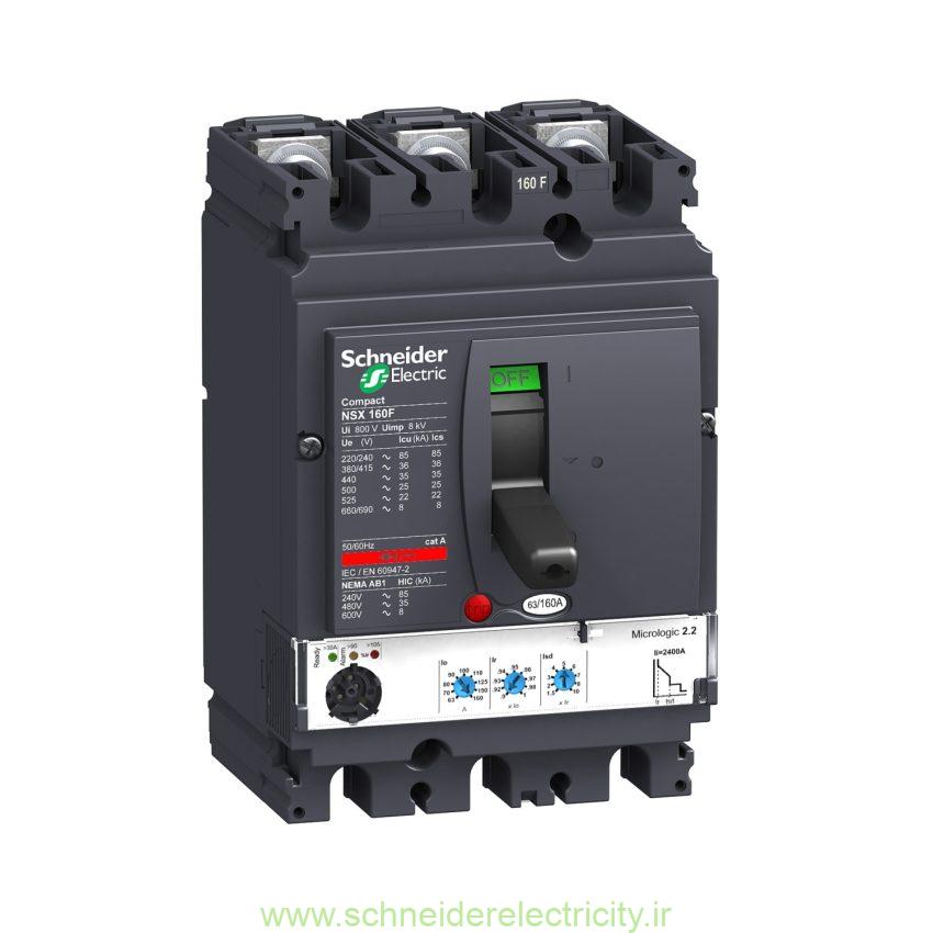 Circuit-breaker-Compact-NSX160F-36-kA-at-415-VAC-Micrologic-2