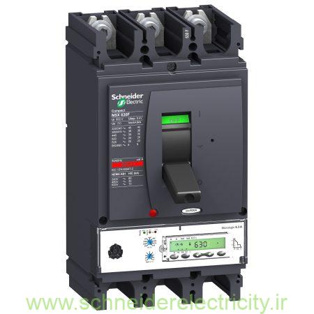 Circuit breaker Compact NSX630N 50 kA at 415 VAC Micrologic 5.3 A trip unit 630 A 3 poles 3d